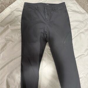 LOFT Charcoal Straight Leg Pants